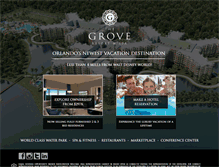 Tablet Screenshot of groveresort.com